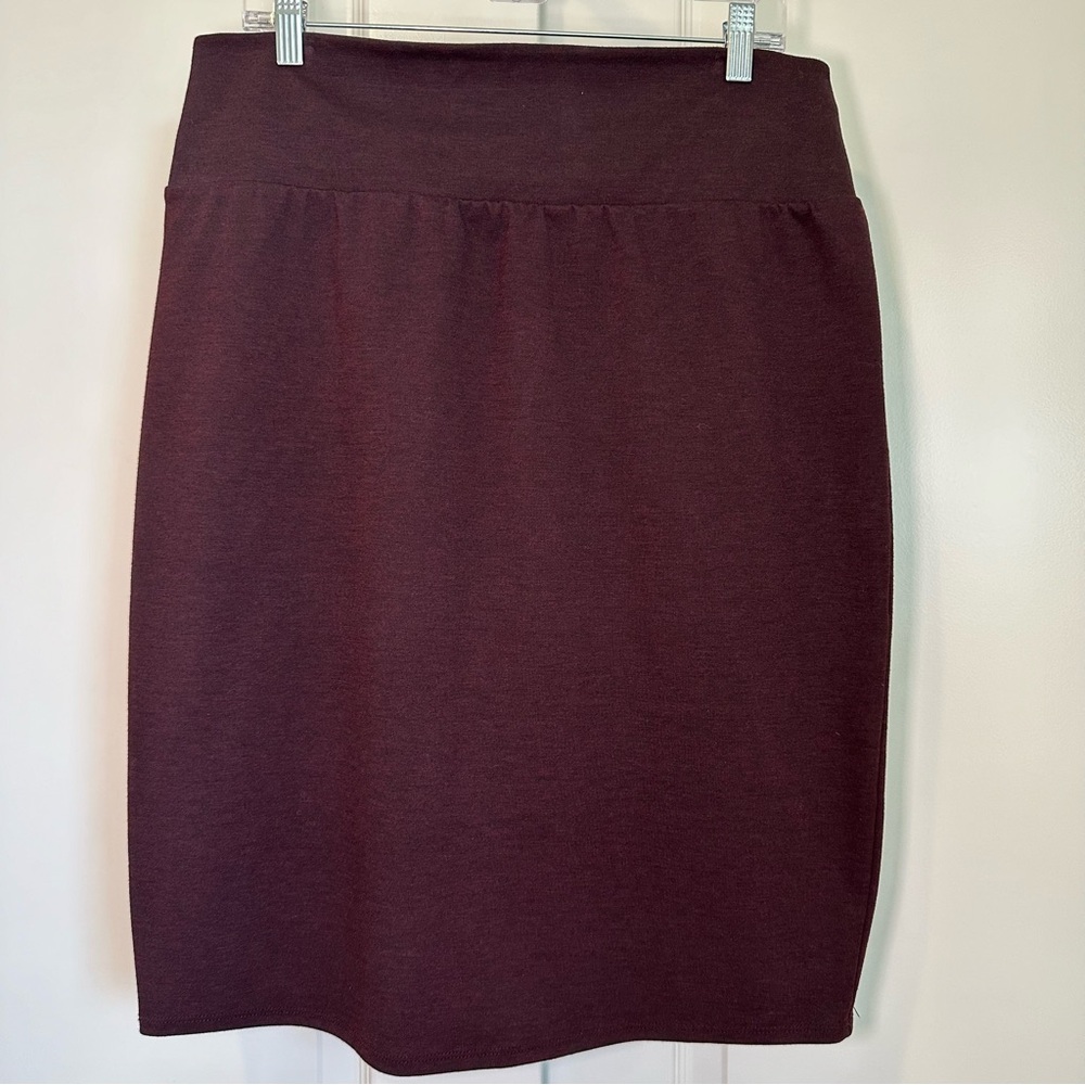 Apt. 9 Women's Dark Burgundy Pencil Skirt Large